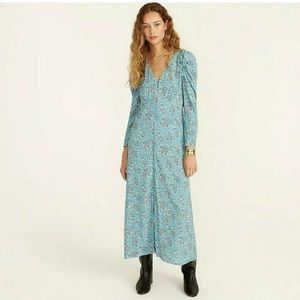 Drapey long sleeve dress in paisley bunch, brand new